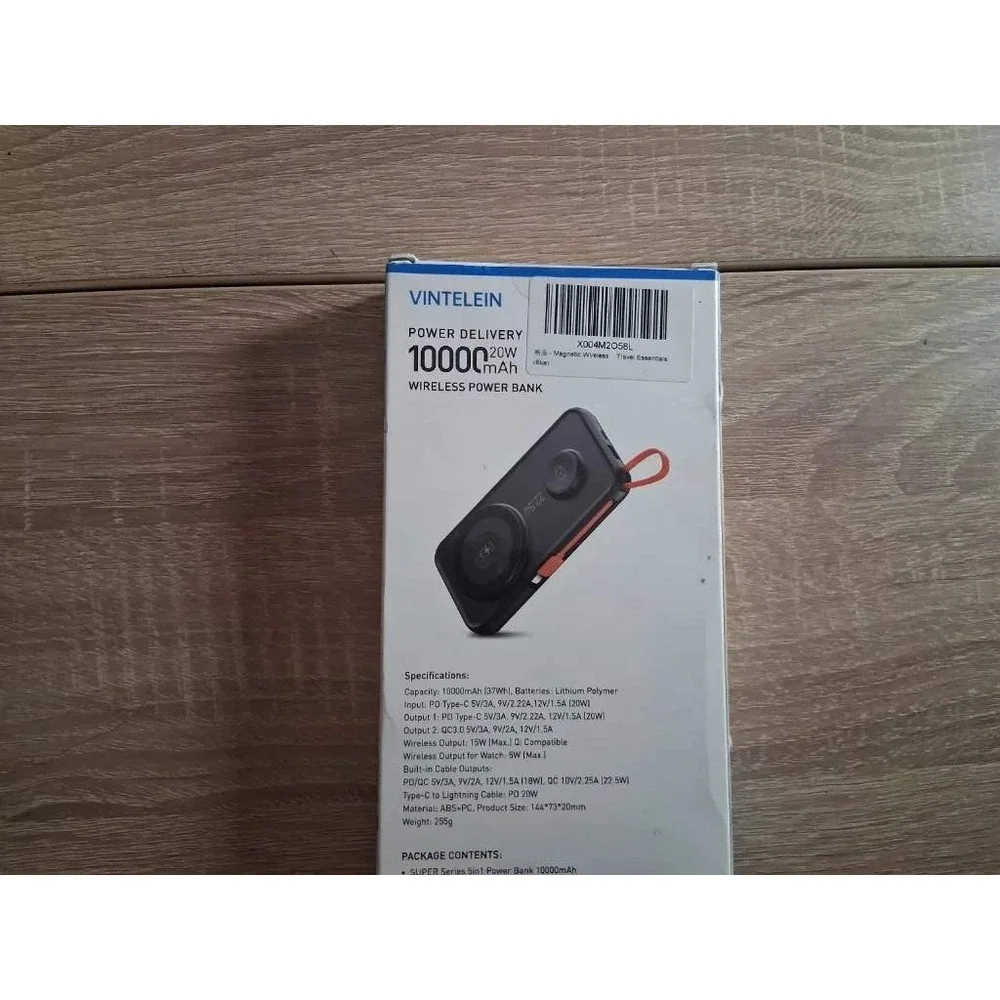 Vintelein 10000mAh Wireless Power Bank 20W PD MagSafe Blue Super Series